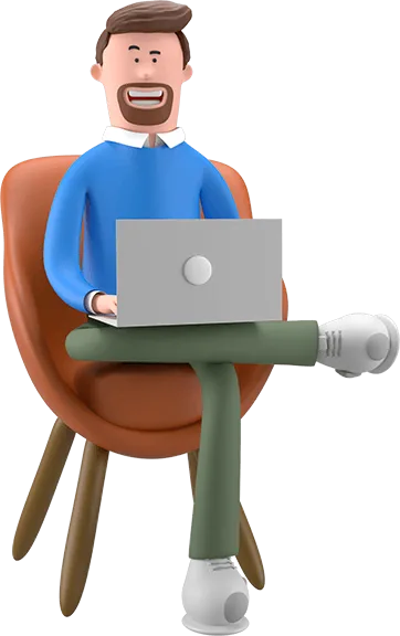 IT professional working on a laptop